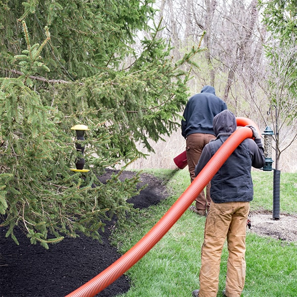 our team typically completes mulch blowing at a residential property within a few hours